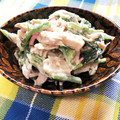 ちゃちゃふく's cooksnap of when they made ささみとほうれん草のごまマヨサラダ.