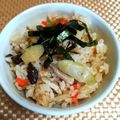 ウニのお母さん's cooksnap of when they made ウチの たけのこ(細竹)混ぜ御飯だよ ♡.
