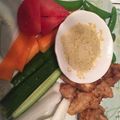 kopimama's cooksnap of when they made ザンギ（鶏の唐揚げ）のバーニャカウダ.