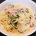 あい6810mama's cooksnap of when they made ベーコンとしめじのクリームパスタ.
