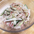 じゃむまむ's cooksnap of when they made 大根と胡瓜とカニカマの胡麻マヨ和え.