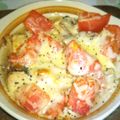 meechin's cooksnap of when they made サバ缶トマトチーズのレンジオーブン焼き.
