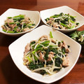 キョーマキ's cooksnap of when they made ほうれん草と豚コマの鶏ガラ炒め.