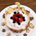 ちぃかま22's cooksnap of when they made 二人用クリスマスケーキ★苺ムースケーキ.