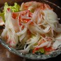 はったはった's cooksnap of when they made 簡単すぎ！かにかまとレタスのサラダ.
