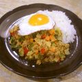 さるちゃんばなな's cooksnap of when they made レンジで5分！ゴーヤのドライカレー.