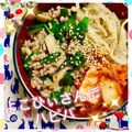 ふたごゆき's cooksnap of when they made エリンギとひき肉でビビンパ気分な丼.