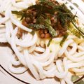 くみちょ～～'s cooksnap of when they made とろけるチーズと納豆の、ぶっかけうどん！.