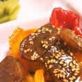 ちぃ（・ω・）'s cooksnap of when they made こんにゃくと赤ピーマンの甘辛炒め.