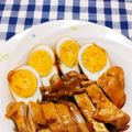 ﾁｲﾁｬﾝﾏﾏ's cooksnap of when they made 手羽先や煮豚の残ったタレで煮卵風♪.
