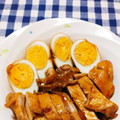 ﾁｲﾁｬﾝﾏﾏ's cooksnap of when they made 手羽先や煮豚の残ったタレで煮卵風♪.