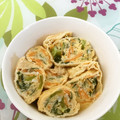 ☆こまっと☆'s cooksnap of when they made 栄養たっぷり♩卵野菜きのこの巾着★.