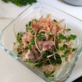 shikkachan's cooksnap of when they made ささみのしっとりレンジ蒸し＆貝割れサラダ.