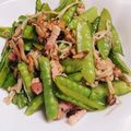 クック3K0H0S☆'s cooksnap of when they made さやえんどうとベーコンのバター醤油.