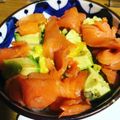 クックOKQXYA☆'s cooksnap of when they made サーモンとアボカドの丼☆.