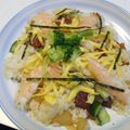 カニカマちゃん☆'s cooksnap of when they made 海鮮コロコロちらし寿司.
