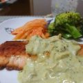 ダイナマイト漆黒's cooksnap of when they made ジェノバタルタルソースの鮭のムニエル.