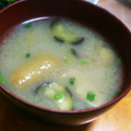 ☆結★'s cooksnap of when they made ほっこり簡単☆なすと薄揚げのみそ汁.