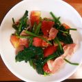 ☆結★'s cooksnap of when they made ほうれん草とカリカリベーコンのサラダ.
