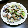 ひなたのねこやなぎ's cooksnap of when they made 簡単　アサリの酒蒸し.