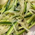 BYUUK's cooksnap of when they made 簡単♪美味しい♪もやし＆キュウリのサラダ.