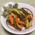 mogusun＊'s cooksnap of when they made さつまいもとちくわの大学いも風きんぴら.