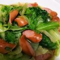 ☆マカロンmama☆'s cooksnap of when they made ウインナーとレタスの炒め物.