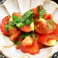 もりはん's cooksnap of when they made トマトとシソだけ夏サラダ♪.