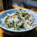 かなニャンコ's cooksnap of when they made ニンジン葉とツナ缶で炊き込み御飯.