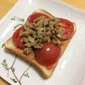 みりん調味料's cooksnap of when they made 野菜を食べるトースト.