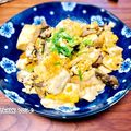 ねっちゃんっ's cooksnap of when they made 優しい味～！豆腐とまいたけの卵炒め♪.