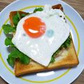 ＊なぁ＊'s cooksnap of when they made 厚切りハムにのっけトースト.