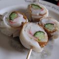 ちばたま's cooksnap of when they made ✤お弁当に♪きゅうカニのちくわ巻き✤.