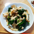ひろ☆はる❇︎ママ's cooksnap of when they made ほうれん草としめじの塩さば和え.