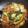 ひなた39's cooksnap of when they made 挽肉と青梗菜のオイスター炒め☻.