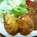 ねこはがき's cooksnap of when they made お弁当に☆かぼちゃサラダリメイクコロッケ.