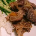 chamame☆'s cooksnap of when they made 豚小間で絶品♡カフェ風＊甘辛味噌ダレ炒め.