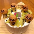 くまっち❤️'s cooksnap of when they made なめこのキャラケーキ.