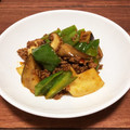 Plus009's cooksnap of when they made 茄子とひき肉とピーマンの甘辛炒め.