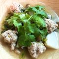 気まぐれご飯を作る人's cooksnap of when they made パクチー肉団子入り野菜スープ.