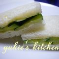 yukiはぴ's cooksnap of when they made きゅうりのティーサンド.