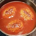 tarotch's cooksnap of when they made 母直伝。煮込みハンバーグ.