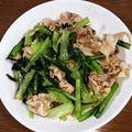 kaorin1030's cooksnap of when they made 豚肉と小松菜のニンニク醤油炒め.