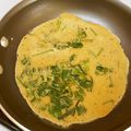 amoni's cooksnap of when they made ベッサンチャパティ・ひよこ豆粉のクレープ.