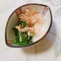 yesmama's cooksnap of when they made あと一品にらのお浸しとトロロ芋.