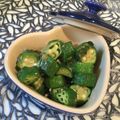 tikariri's cooksnap of when they made オクラの大葉わさびあえ.