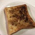 papikun's cooksnap of when they made おかかと胡麻のトースト.
