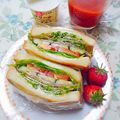 うたかた。's cooksnap of when they made 生ハムとクリームチーズのサンドウィッチ♪.