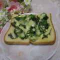 masakohママ's cooksnap of when they made お星様☆オクラと海苔のトースト.