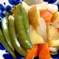 みっくママ's cooksnap of when they made じゃが芋とスナップえんどうの煮物.